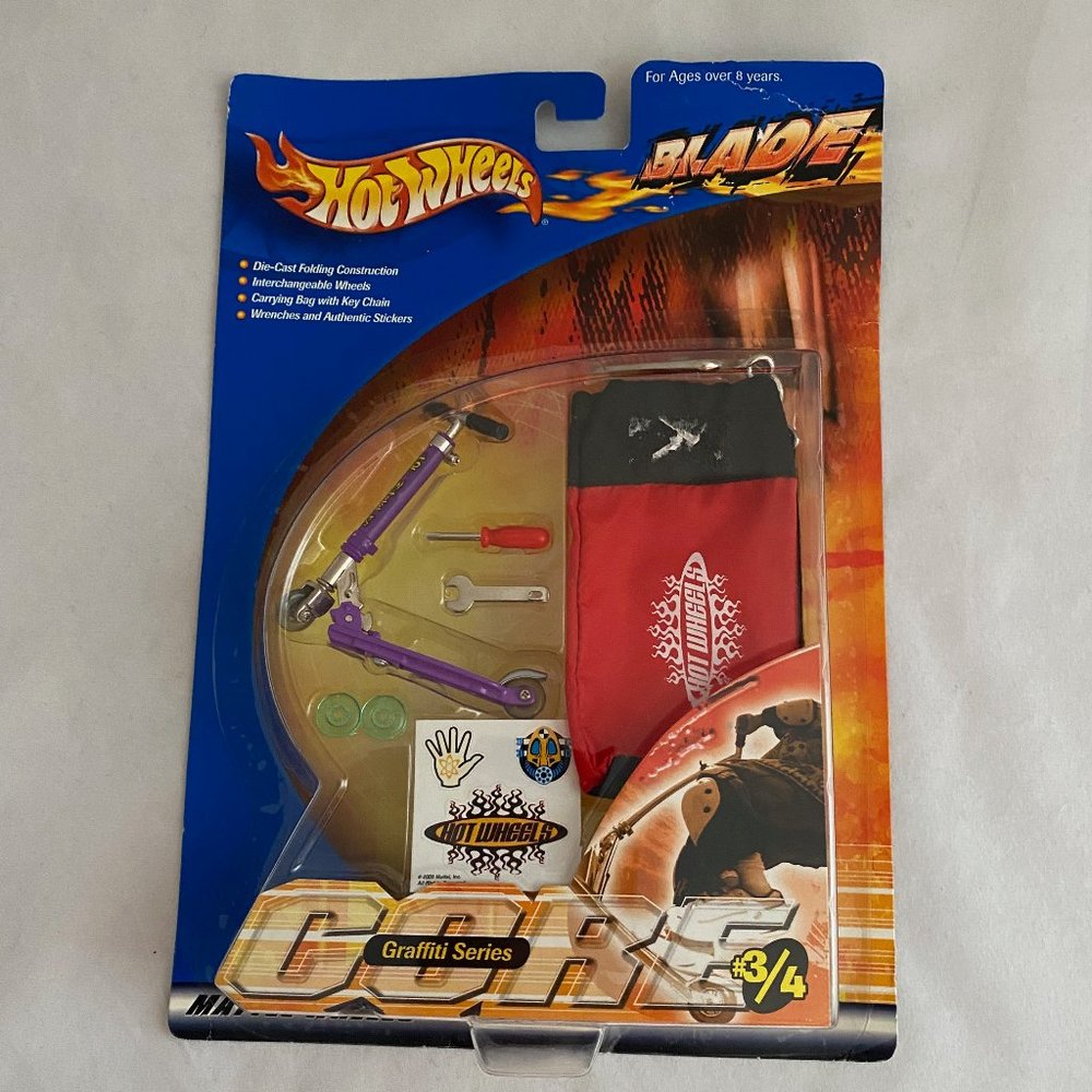 2000 Hot Wheels CAMO Scooter w/Tools -  Red Mattel Wheels Die-Cast RARE